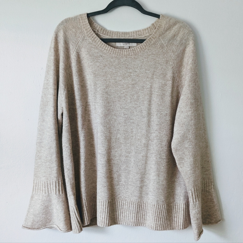 LOFT Bell Sleeve Sweater